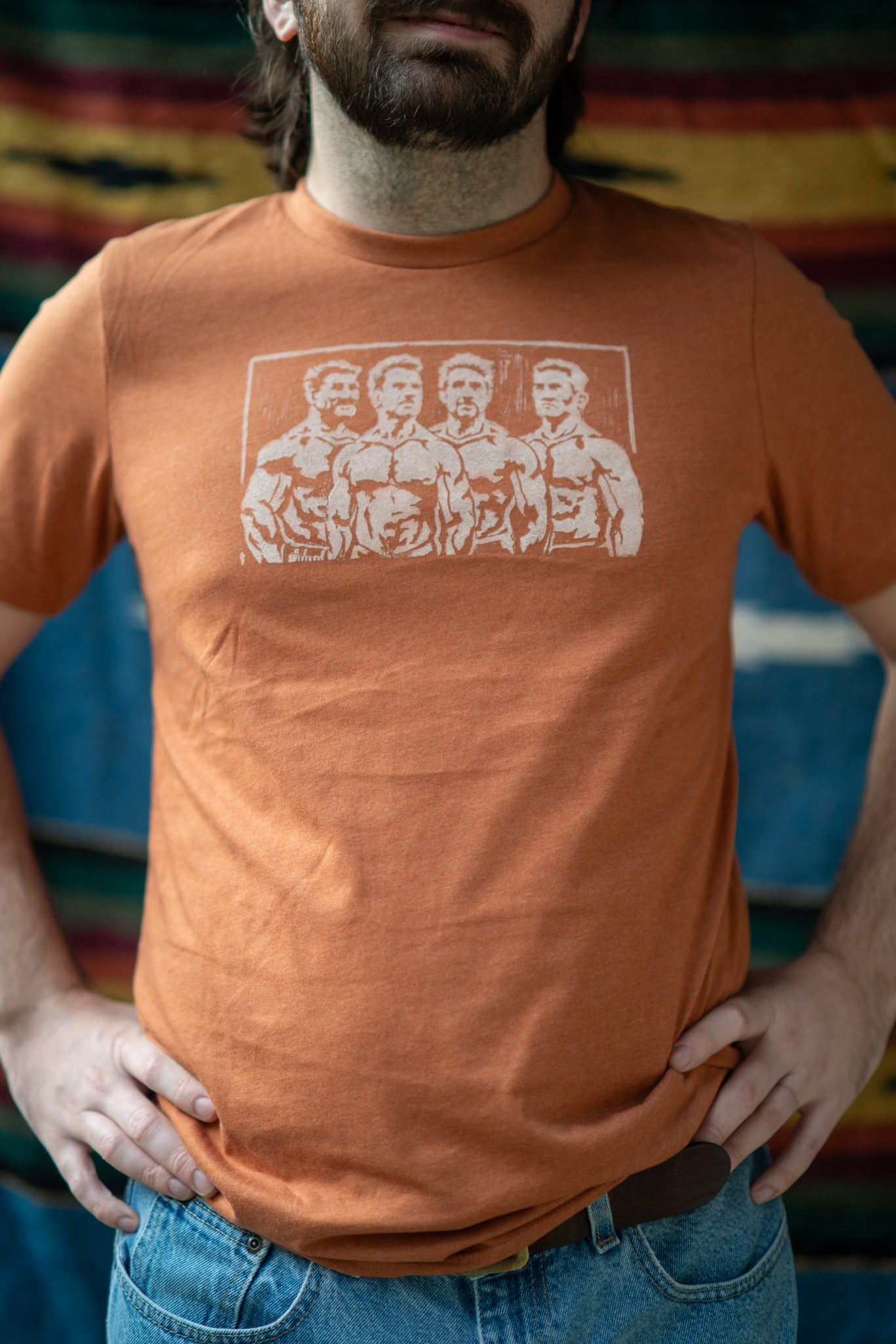 Daddies Stamp | White on Autumn - Short Sleeve Tee