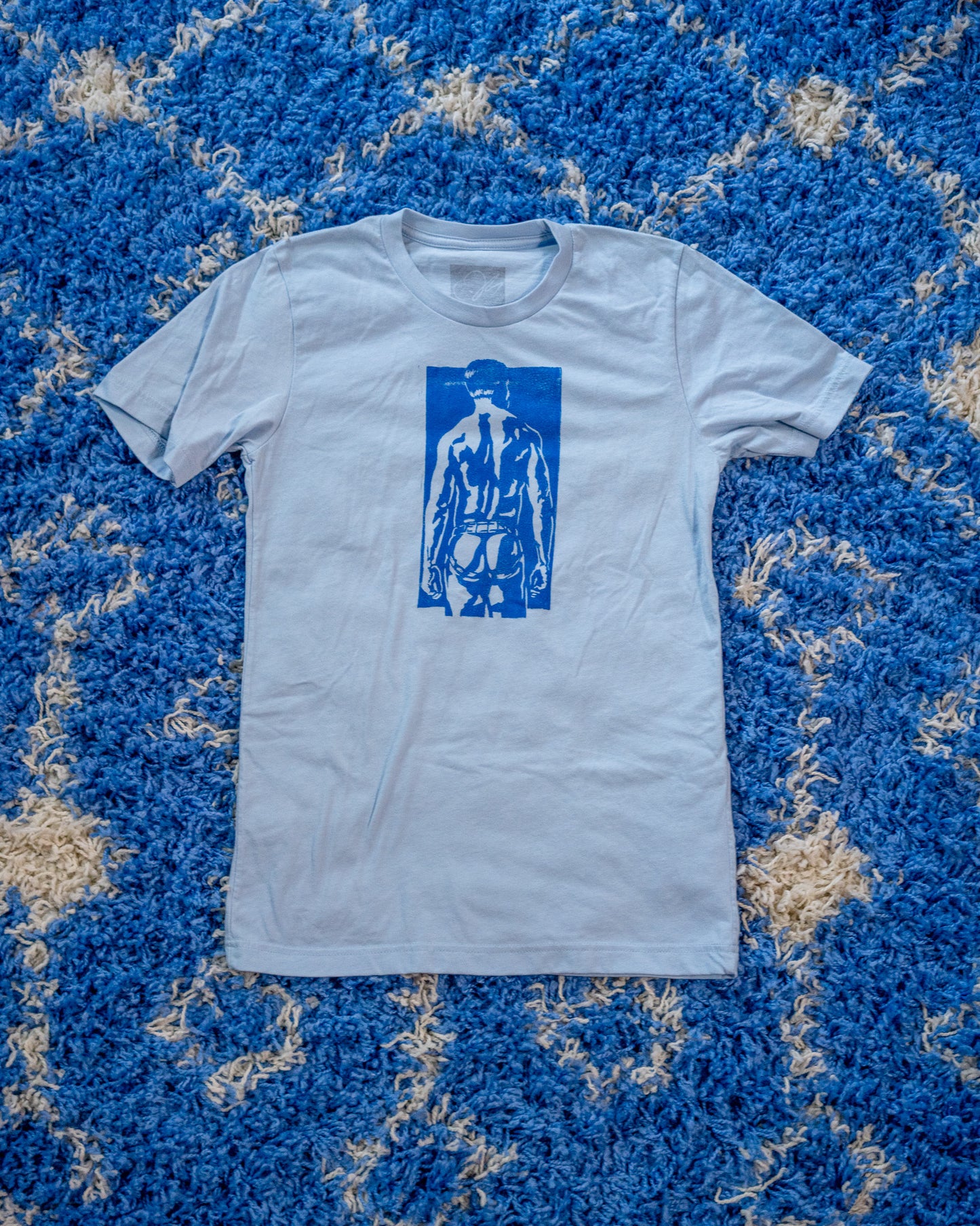 Spank Stamp | Blue on Light Blue - Short Sleeve Tee