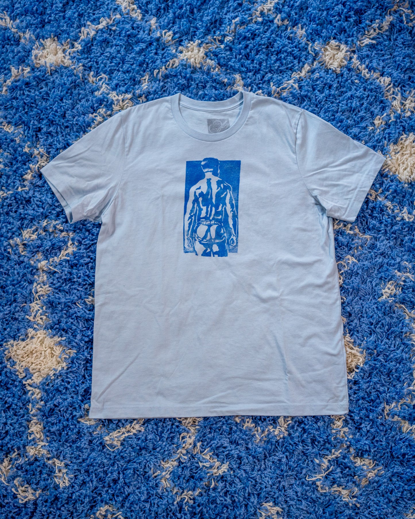 Spank Stamp | Blue on Light Blue - Short Sleeve Tee