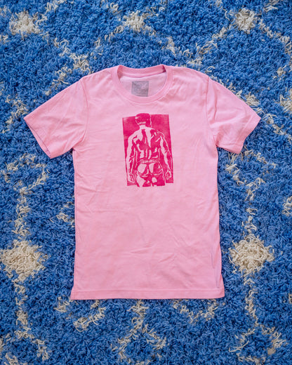 Spank Stamp | Magenta on Pink - Short Sleeve Tee