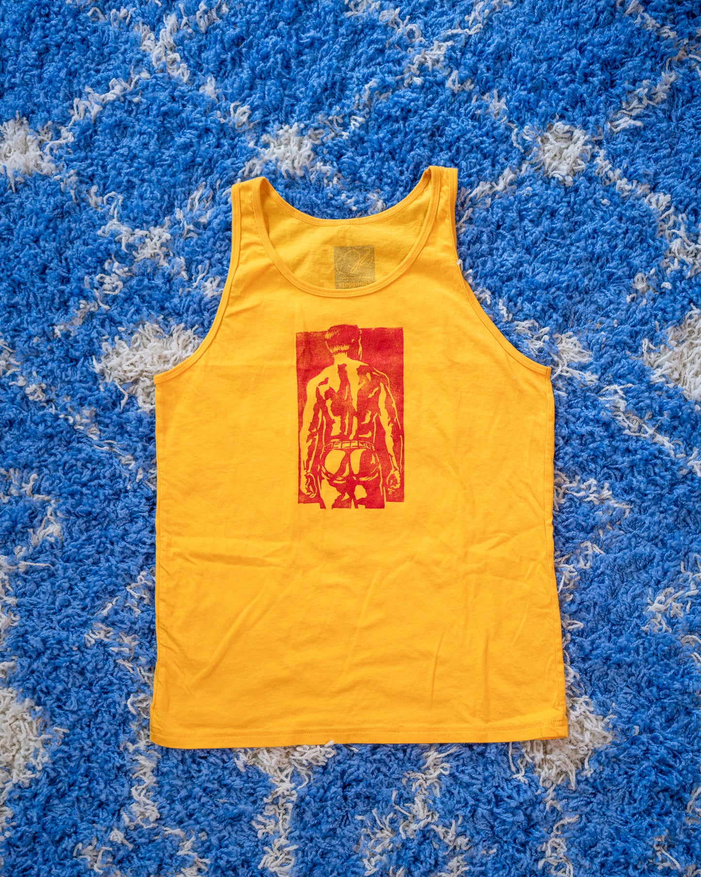 Spank Stamp | Red on Yellow - Tank Top