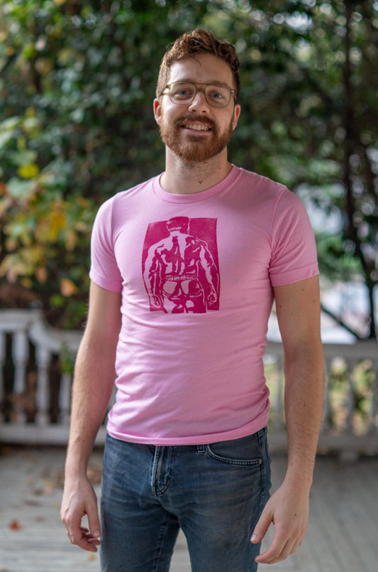 Spank Stamp | Magenta on Pink - Short Sleeve Tee