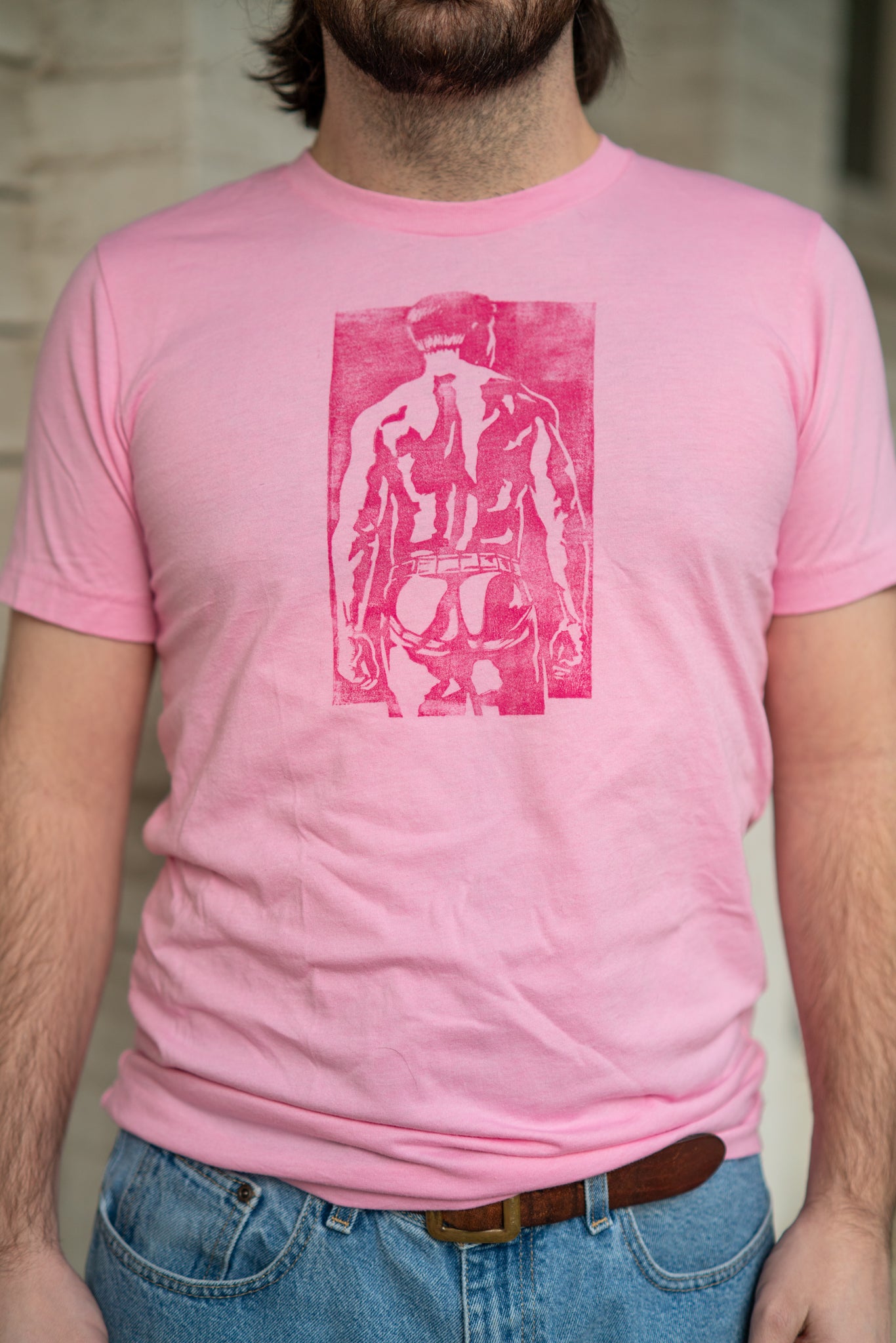 Spank Stamp | Magenta on Pink - Short Sleeve Tee