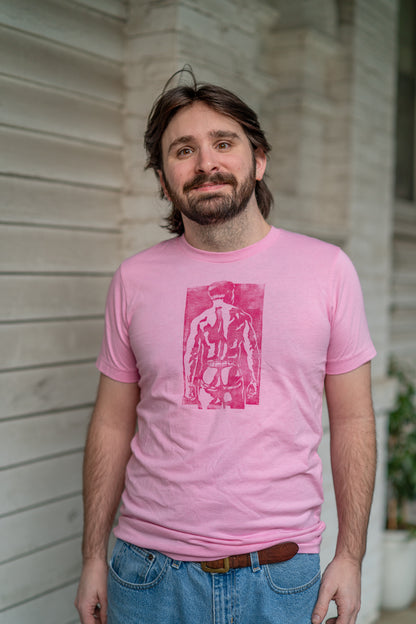 Spank Stamp | Magenta on Pink - Short Sleeve Tee